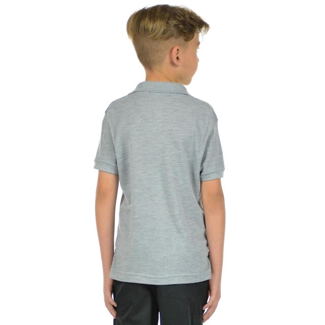 Camisa polo piquet infantil unissex fenomenal Preto 04