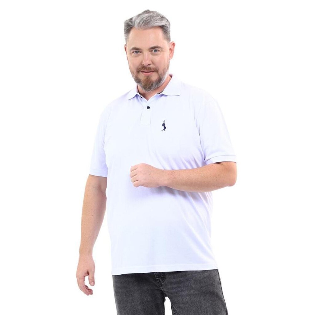 Camisa Polo Plus Masculina Piquet Algodão Casual