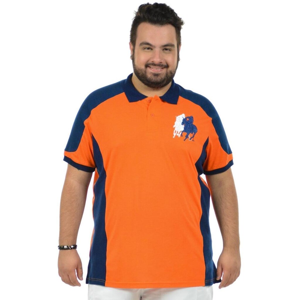 Camisa polo plus size dinâmica fenomenal(sem elasticidade) Vermelho 48