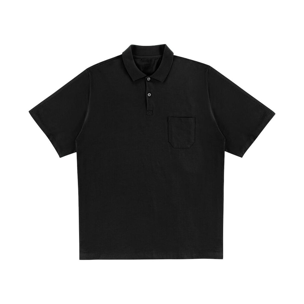 Camisa Polo Plus Size Masculina Diametro Preto