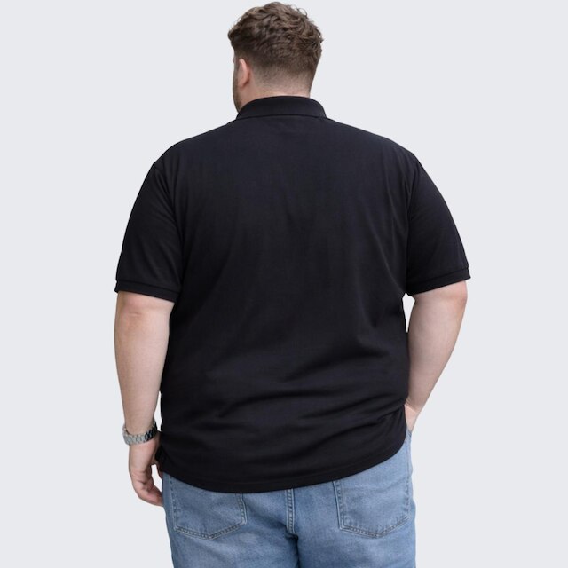 Camisa Polo Plus Size Masculina Piquet Manga Curta