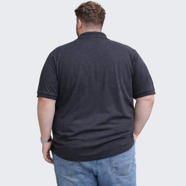 Camisa Polo Plus Size Masculina Piquet Manga Curta
