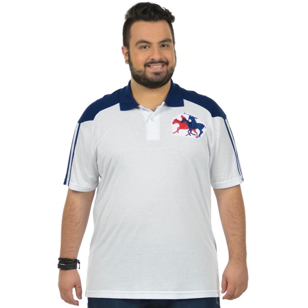 Camisa polo ponto plus size fenomenal(sem elasticidade) Vermelho 52