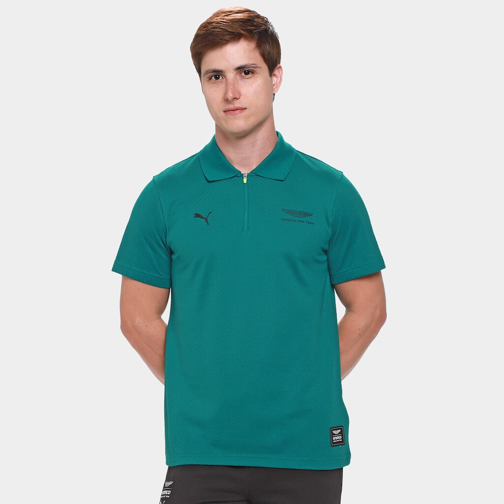 Camisa Polo Puma Aston Martin Aramco F1 Masculina