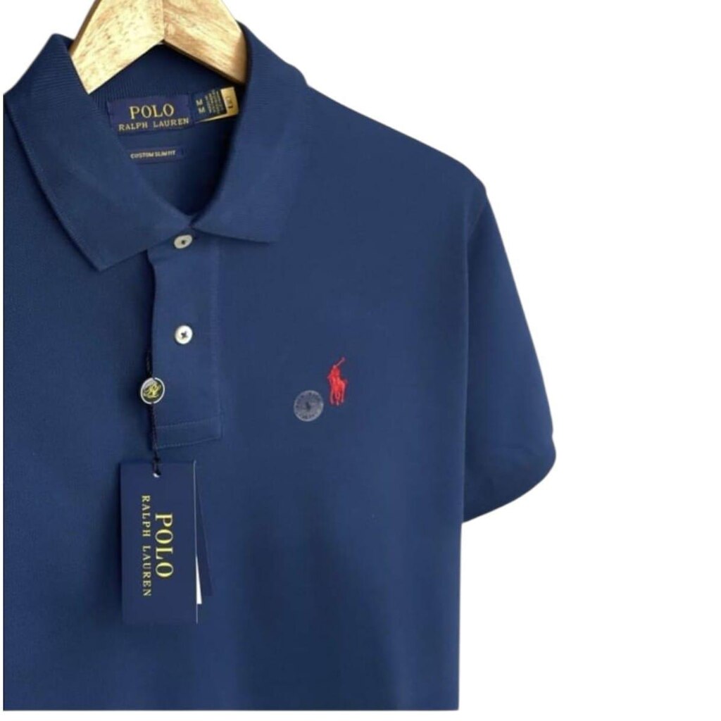 Camisa Polo Ralph L Masculina Azul Marinho