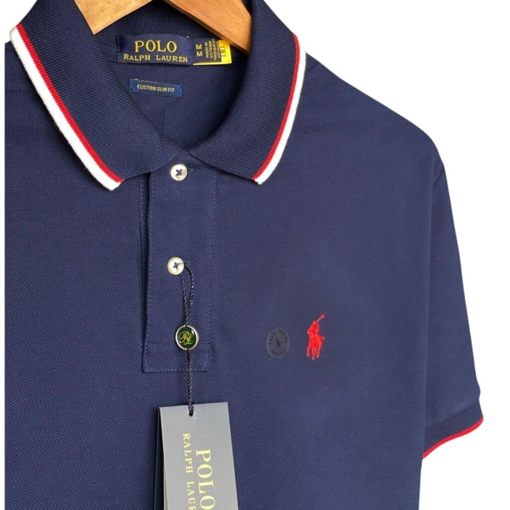 Camisa Polo Ralph L Masculina Detalhe Gola