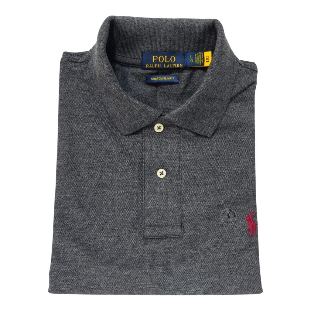 Camisa Polo Ralph L Masculina Grafite