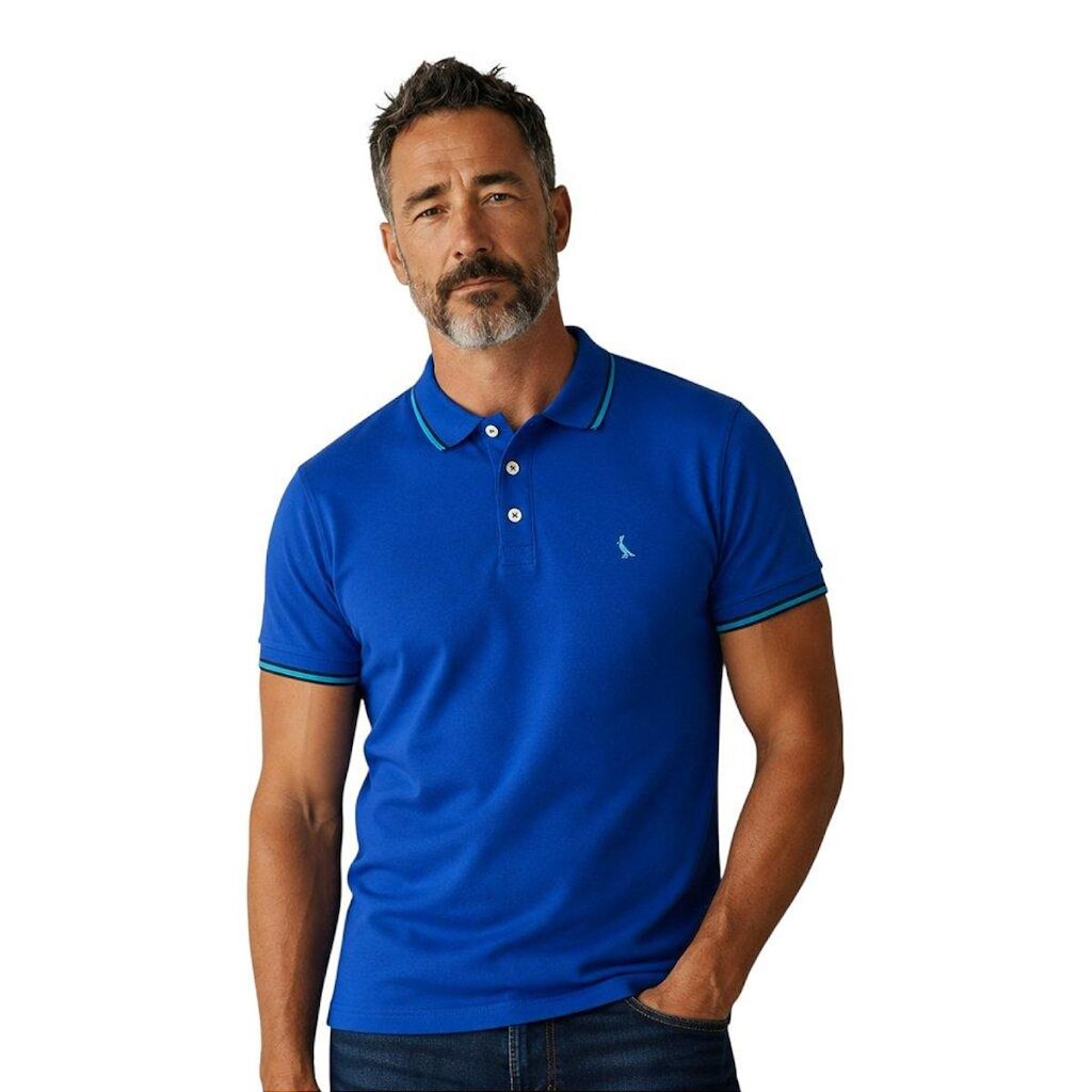 Camisa Polo Reserva Friso Duplo Masculino Cinza Fuligem