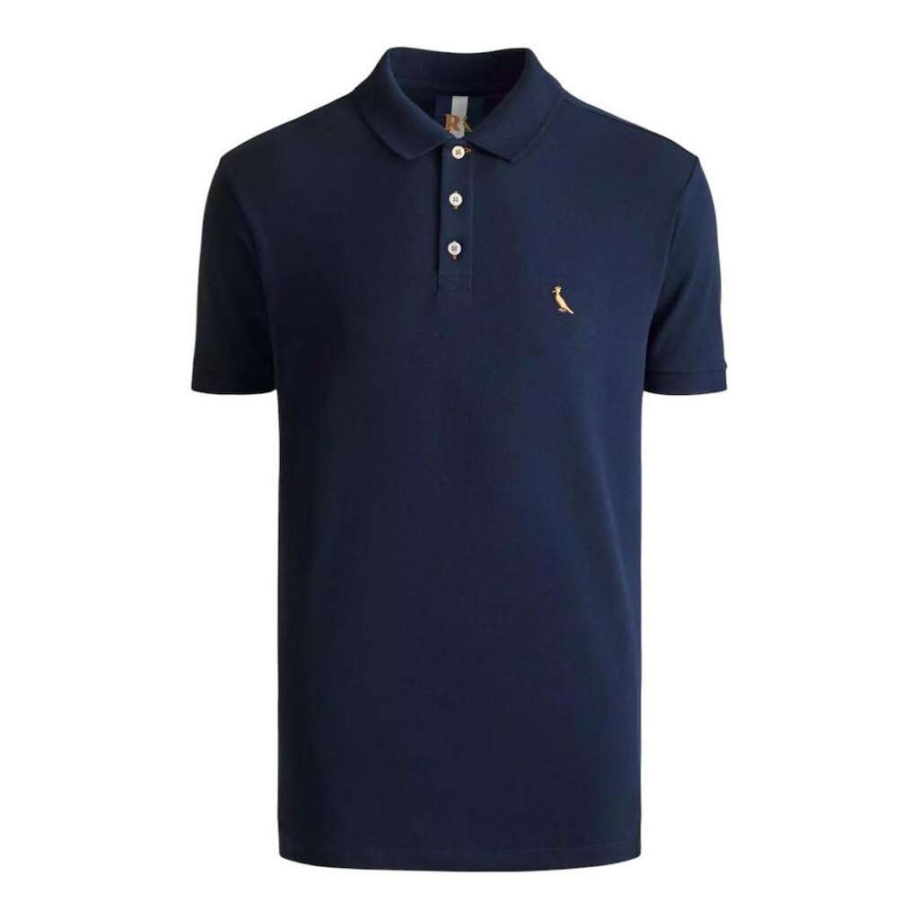 Camisa Polo Reserva Piquet Basica Masculino Azul Marinho