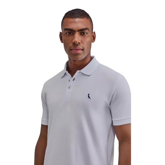 Camisa Polo Reserva Piquet Basica Masculino Azul Marinho