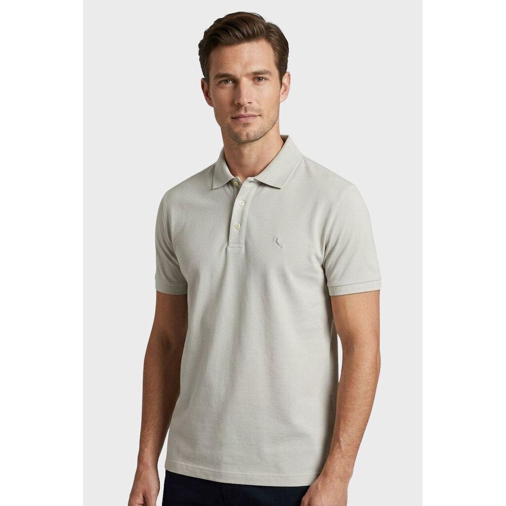 Camisa Polo Reserva Piquet Clássica Aveia