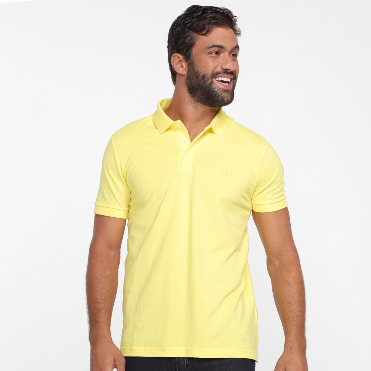 Camisa Polo Reserva Piquet Masculina - Amarelo Menor preço em Camisa Polo Reserva Piquet Masculina - Amarelo