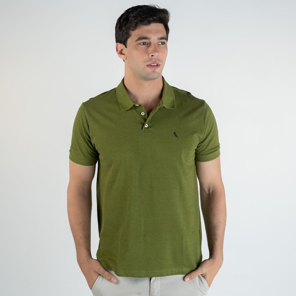Camisa Polo Reserva Verde Musgo