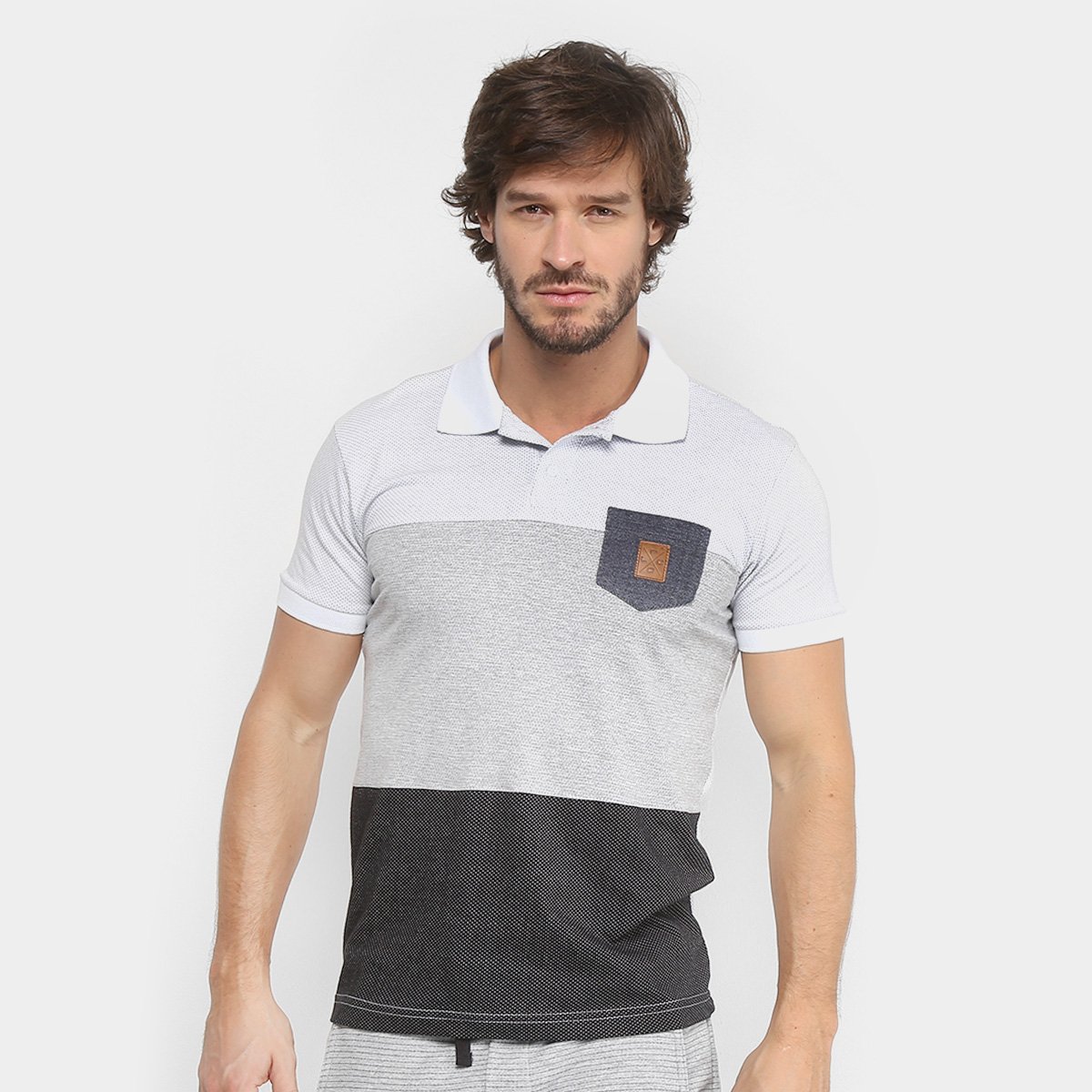 Camisa Polo RG 518 Malha Pontilhada com Bolso Masculina - Branco é boa?