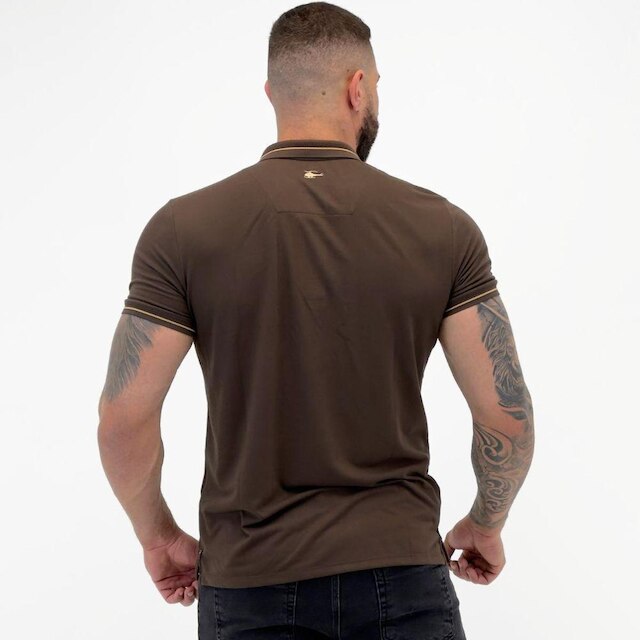 Camisa Polo Sallo Slim Manga Curta Masculina