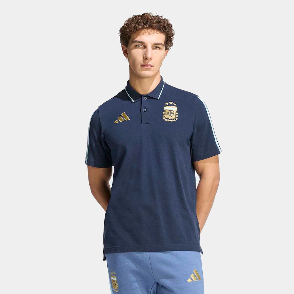 Camisa Polo Seleção Argentina 2026 DNA Adidas Masculina