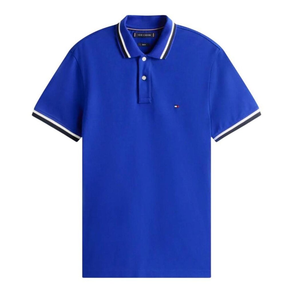 Camisa Polo Tommy Hilfiger Cuff Interest Slim Fit Verde