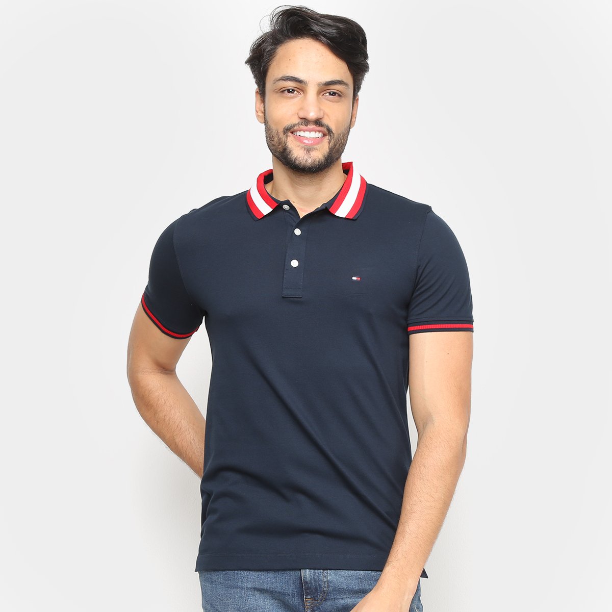gola polo tommy hilfiger masculina