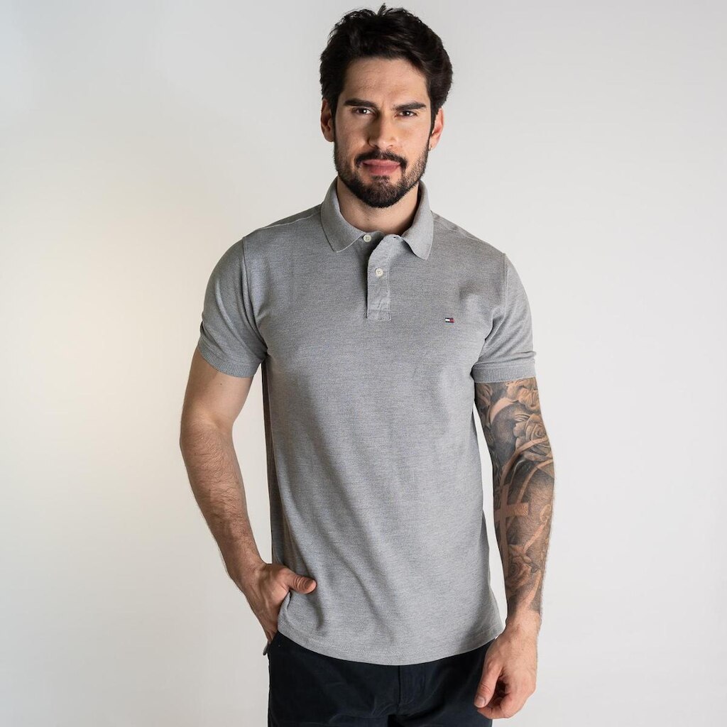Camisa Polo Tommy Hilfiger Regular Fit 1985