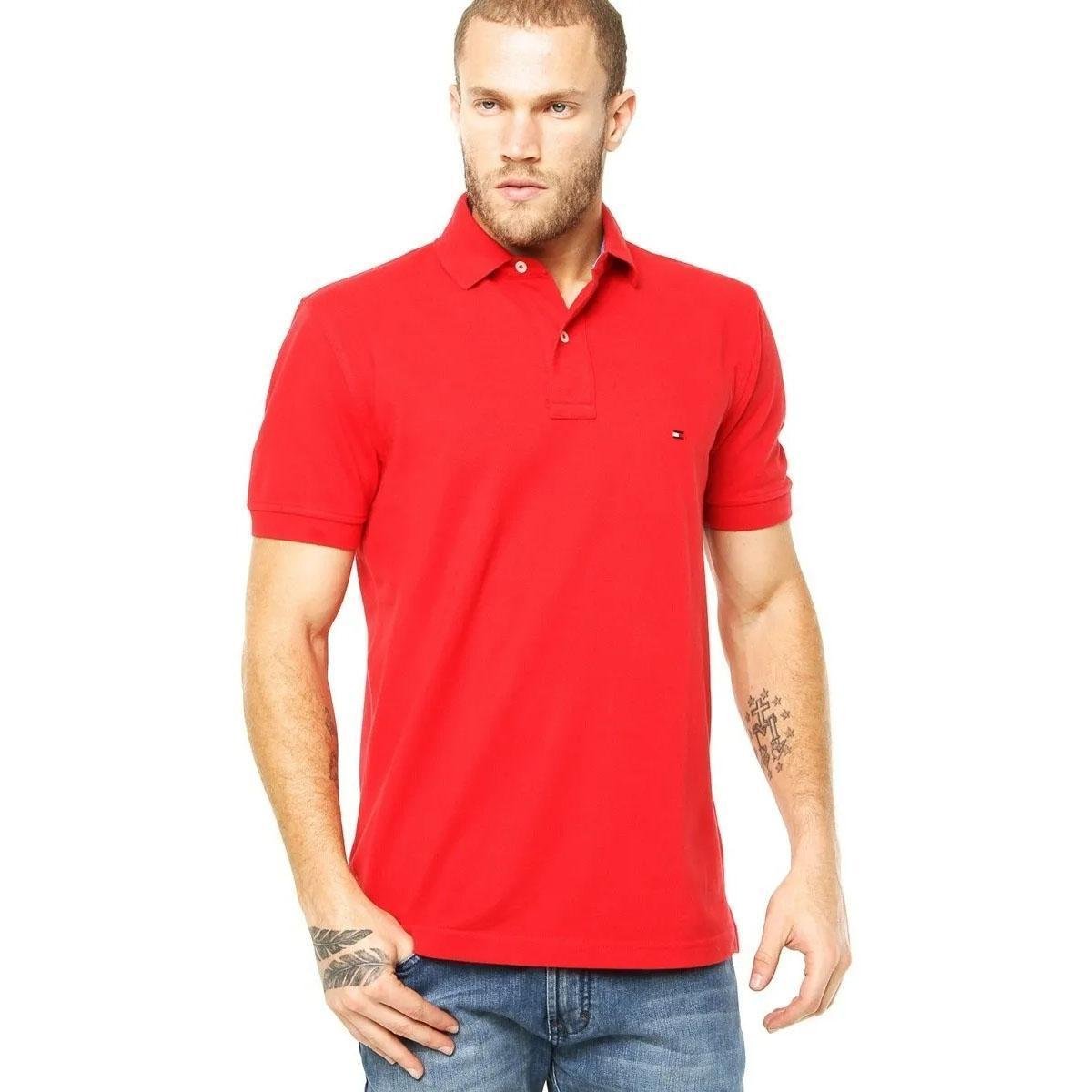 Camisa Polo Tommy Hilfiger Regular Menor preço em Camisa Polo Tommy Hilfiger Regular