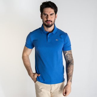 Camisa Polo Tommy Jeans Azul