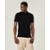 Camisa Polo Tradicional Meia Malha Malwee Branco - XGG Malwee - Preto