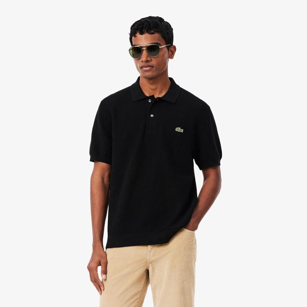 Camisa Polo Tricotada Lacoste de Caimento Clássico