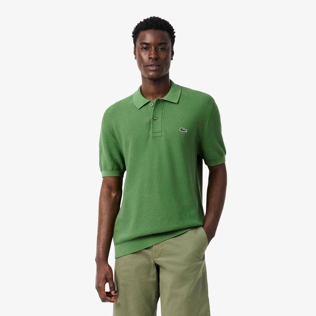 Camisa Polo Tricotada Lacoste de Caimento Clássico