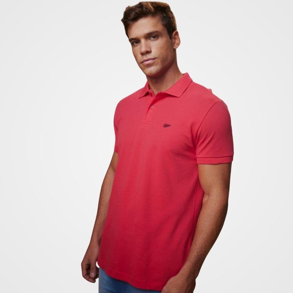 Camisa Polo Triton 100% Algodão Premium Rosa Framboise