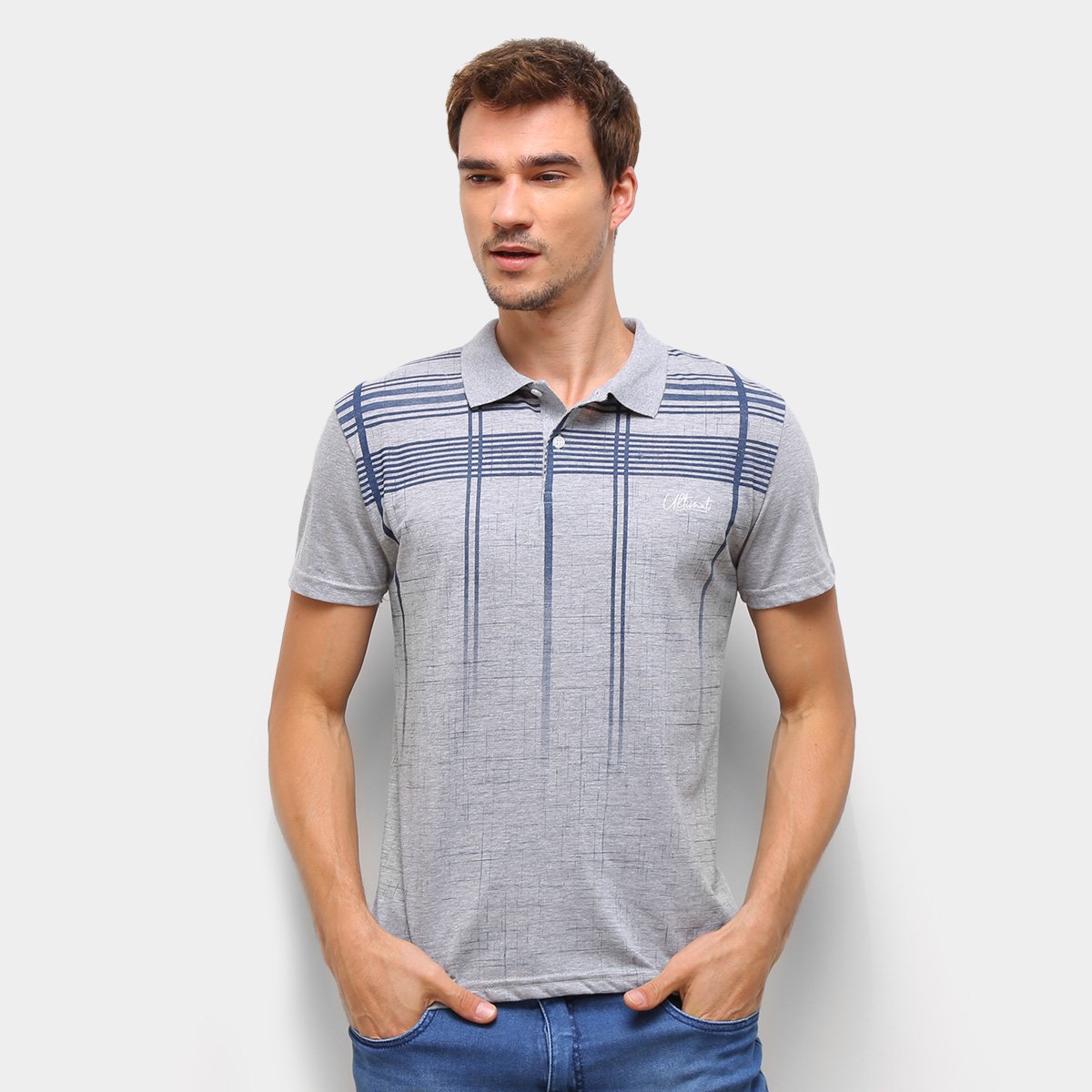 Camisa Polo Ultimato Estampada Manga Curta Masculina - Mescla é ruim? Camisa Polo Ultimato Estampada Manga Curta Masculina - Mescla é boa?