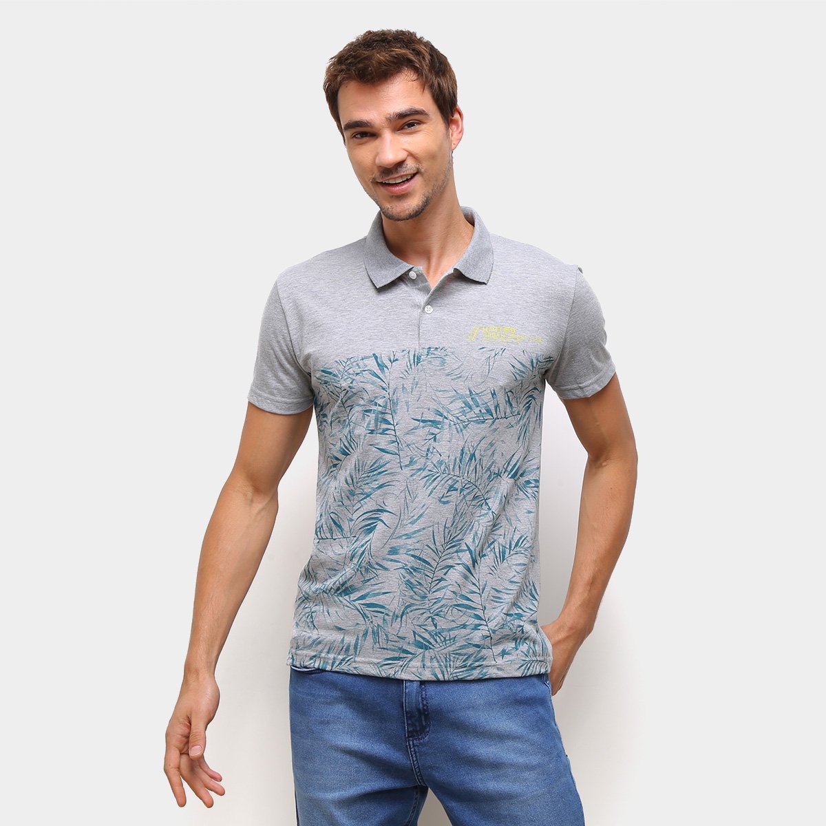 Camisa Polo Ultimato Estampada Manga Curta Masculina - Mescla é ruim? Camisa Polo Ultimato Estampada Manga Curta Masculina - Mescla é boa?