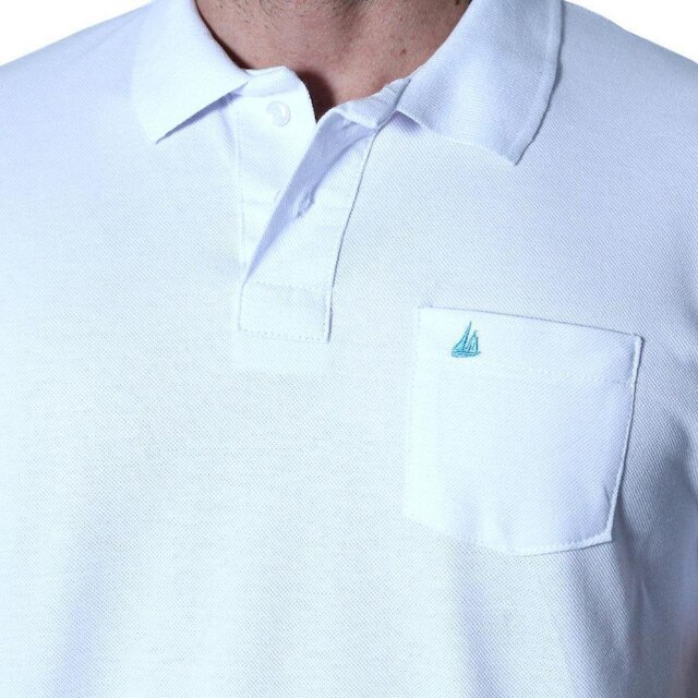 Camisa Polo Yacht Sport Com Bolso Elegance Masculina
