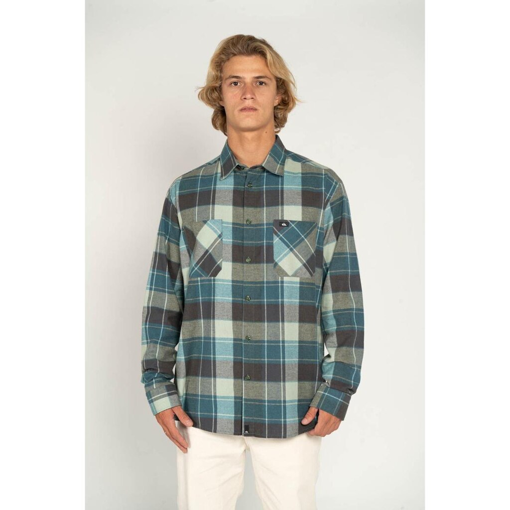 Camisa Quiksilver M/L Heavy Checker Verde-Verde-P