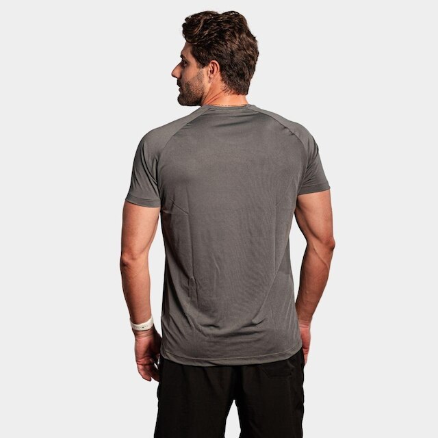 Camisa Raglan Cinza com Proteção UV