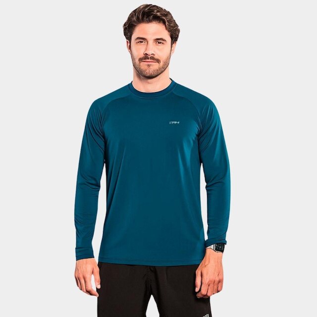 Camisa Raglan TR4 Manga Longa Proteção Uv Respirável Academia Dia a Dia