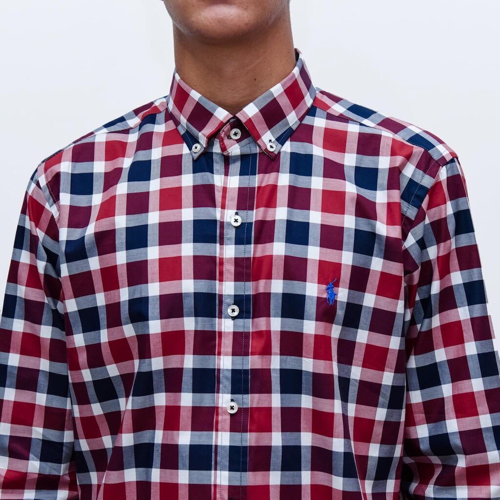 Camisa Ralph L Xadrez Masculina