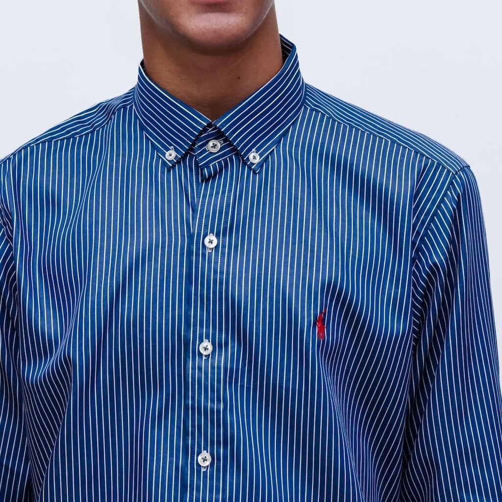 Camisa Ralph Lauren Manga Longa Listrada