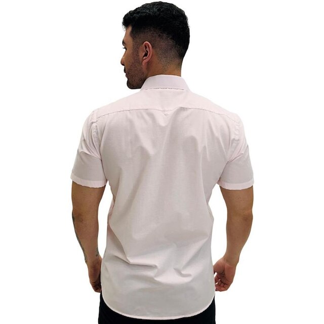 Camisa Raphy Slim Manga Curta Masculina
