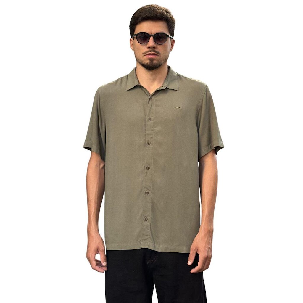 Camisa Relax Masculina Manga Curta Colcci