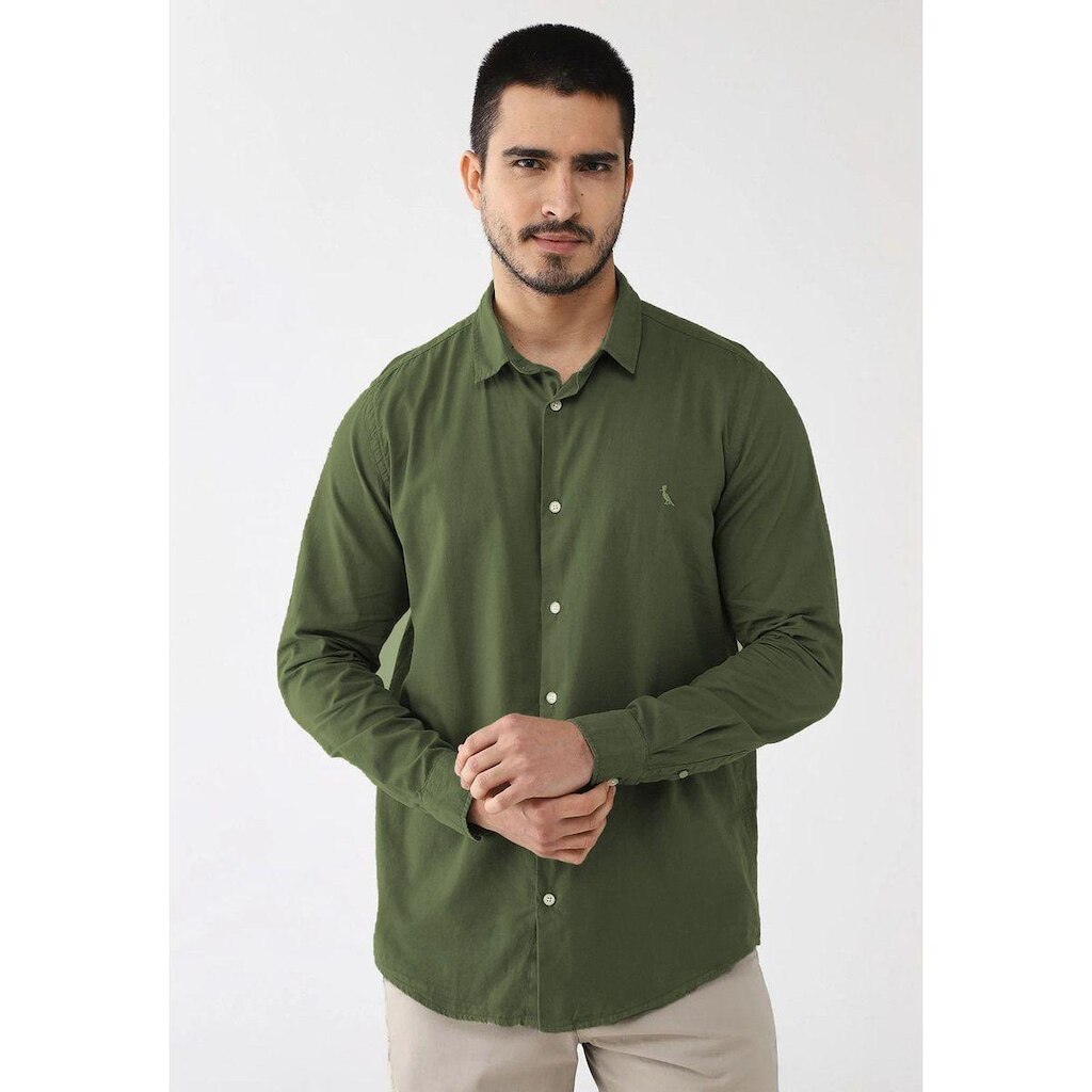 Camisa Reserva Masculina Regular Tricoline Leve