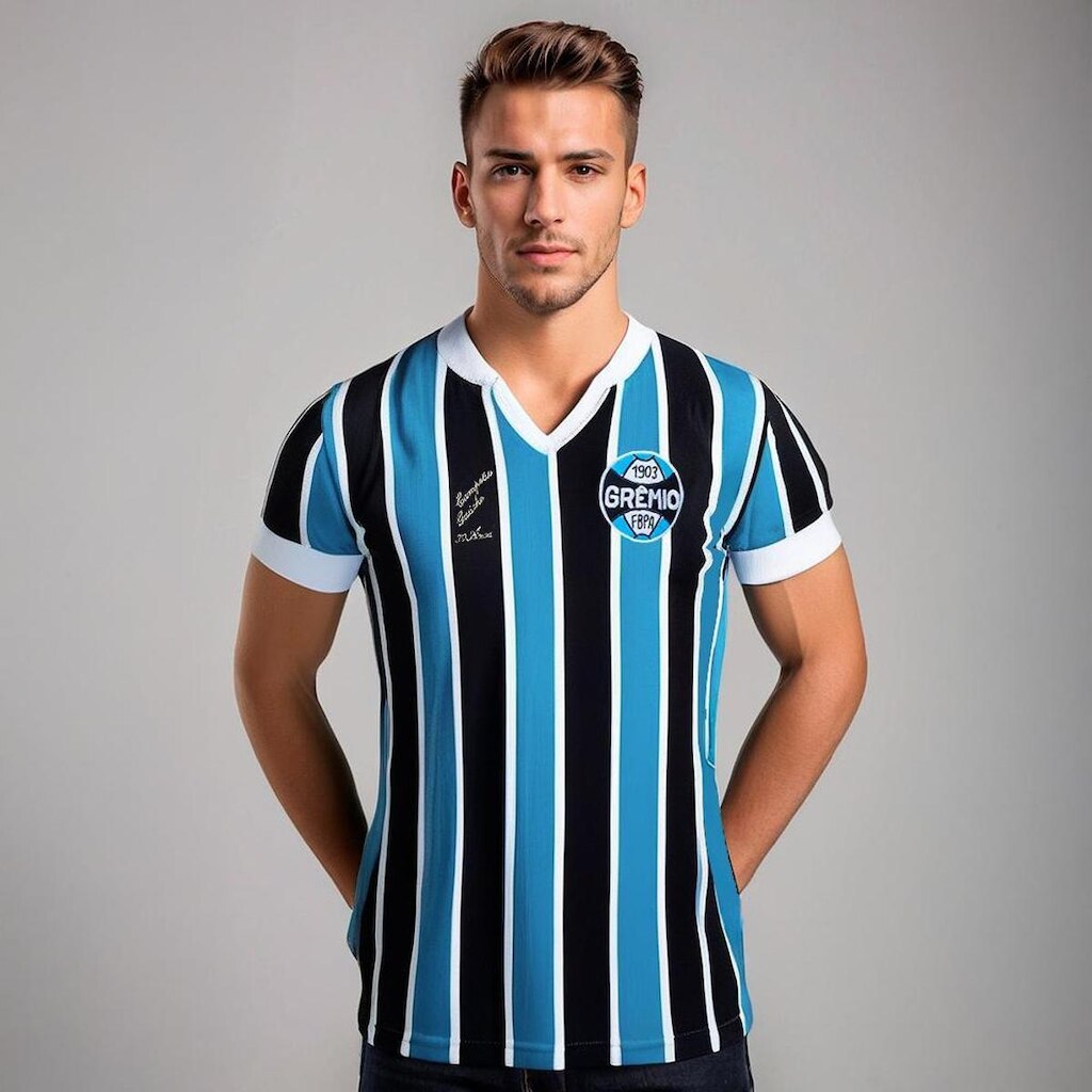 Camisa Retrô Grêmio 1977 Masculina