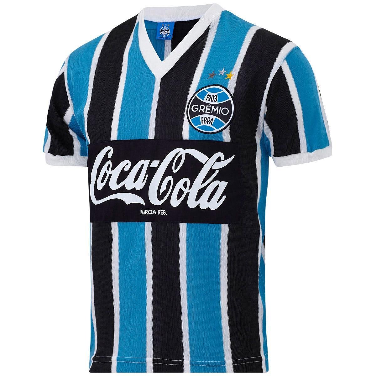 Camisa Retrô Grêmio 1989 Masculina Menor preço em Camisa Retrô Grêmio 1989 Masculina