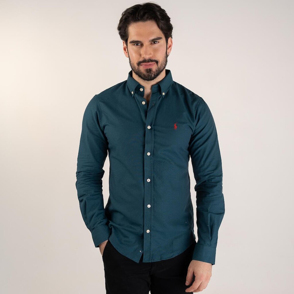 Camisa RL Oxford Verde Real
