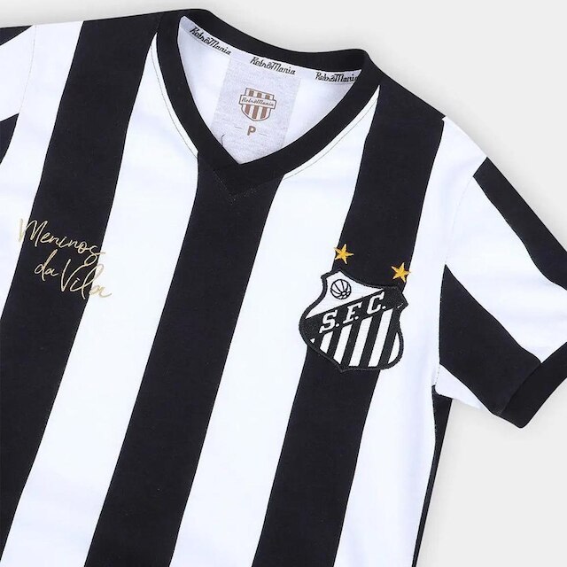 Camisa Santos 1978 Retrô Listrada Feminina