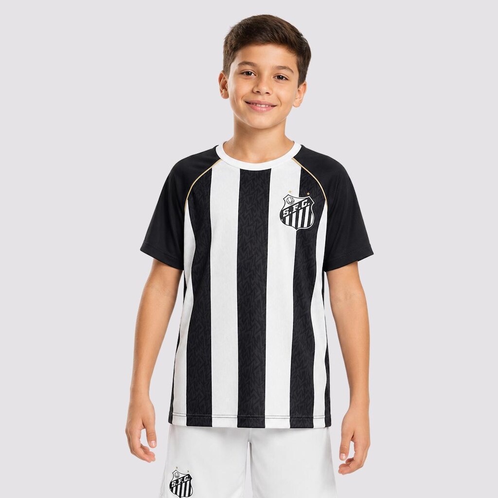 Camisa Santos Mosaico Infantil
