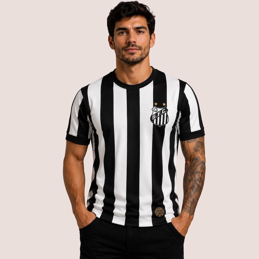 Camisa Santos Retrô Número 10 Pelé Athleta