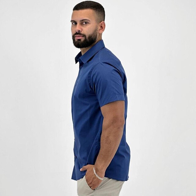 Camisa Sea Surf Lisa Manga Curta Masculina