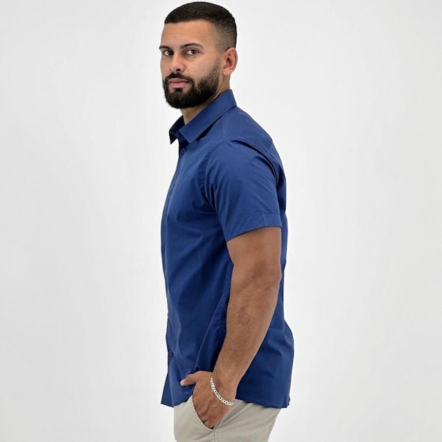 Camisa Sea Surf Lisa Manga Curta Masculina