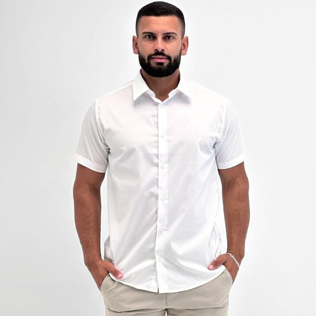 Camisa Sea Surf Lisa Manga Curta Masculina