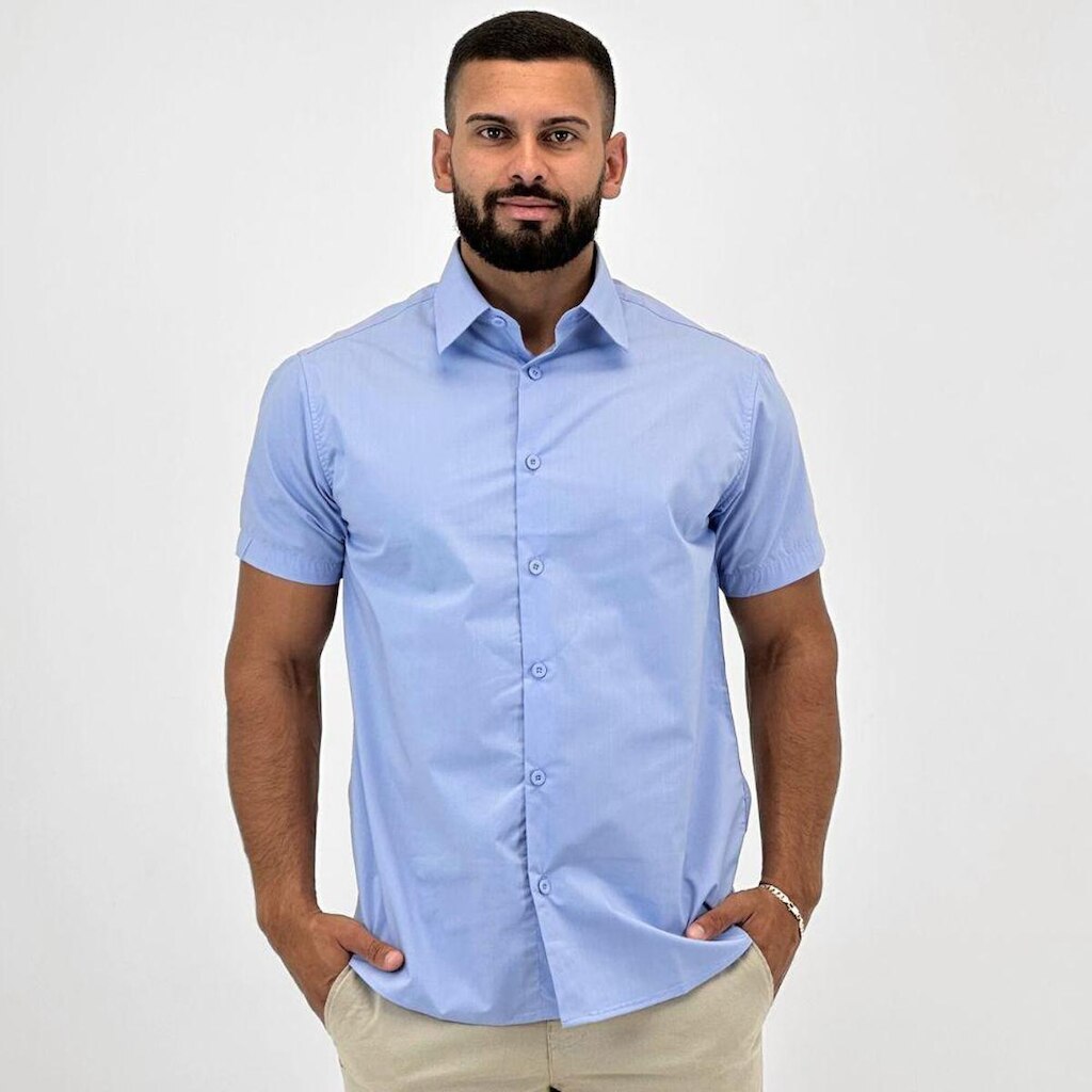 Camisa Sea Surf Lisa Manga Curta Masculina
